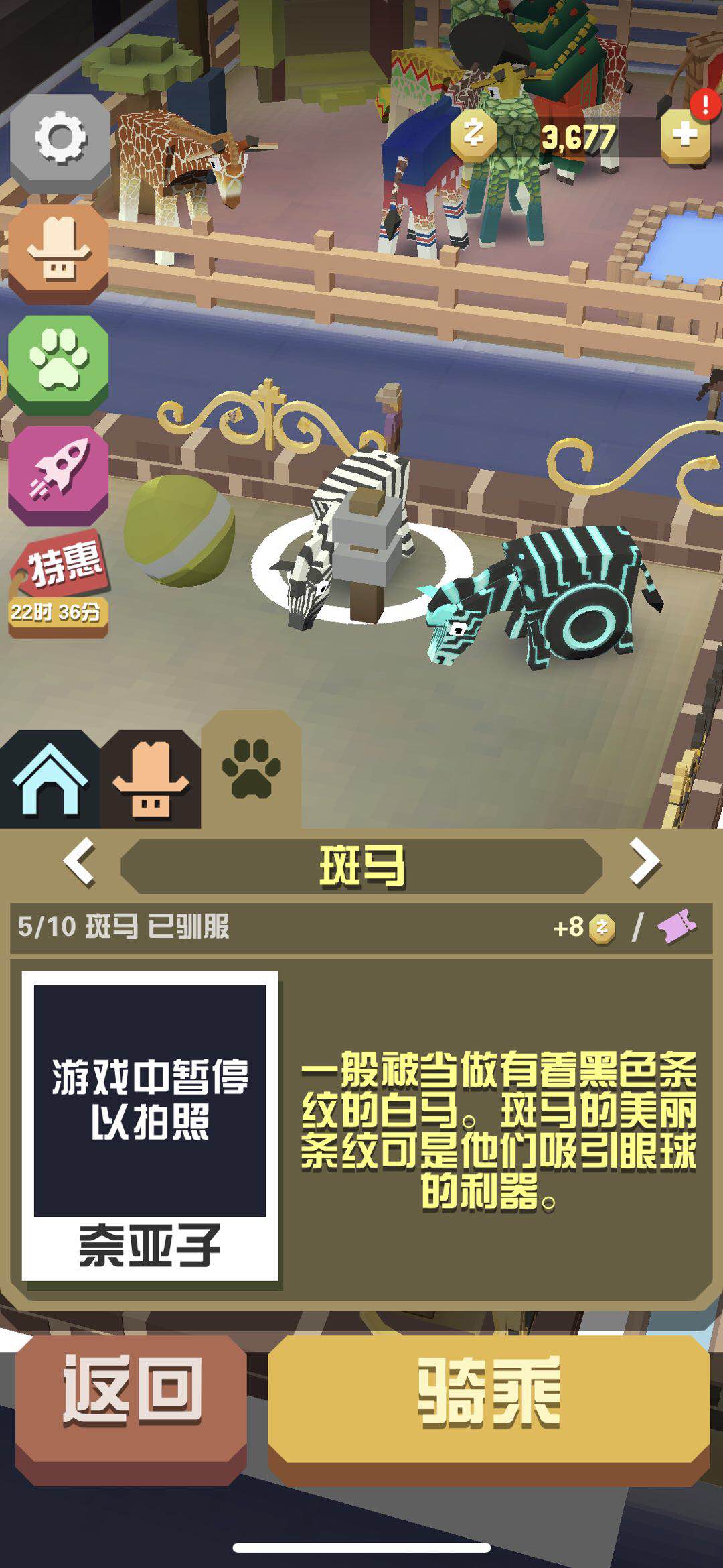 想要抓捕特殊种类斑马？小编教你疯狂动物园斑马新手任务怎么做！截图