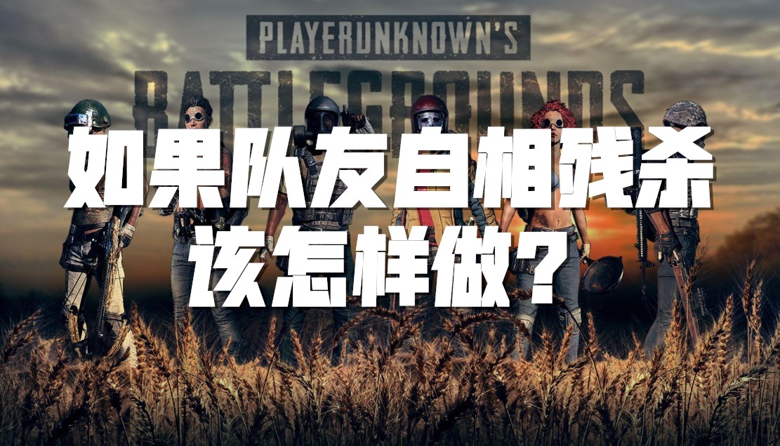 PUBG：如果队友自相残杀，该怎样做？截图