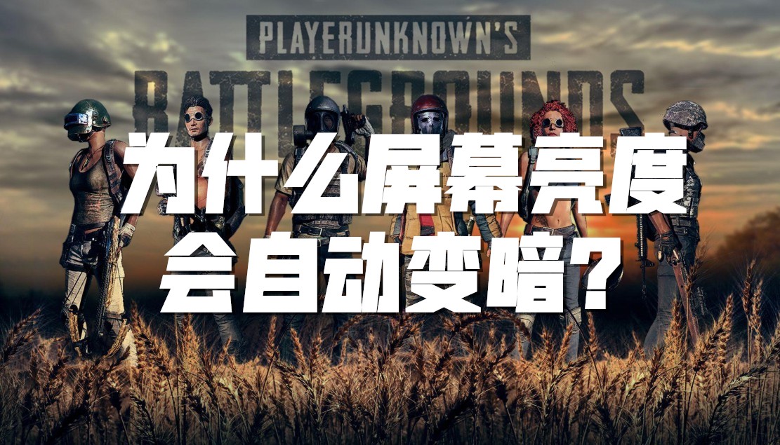 PUBG：为什么屏幕亮度会自动变暗？截图