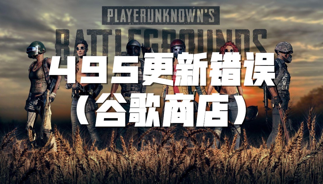 PUBG：495更新错误（谷歌商店）截图