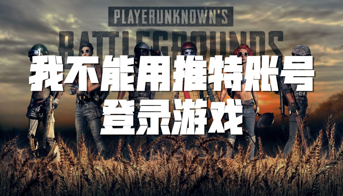 PUBG：我不能用我的推特账号登录游戏截图