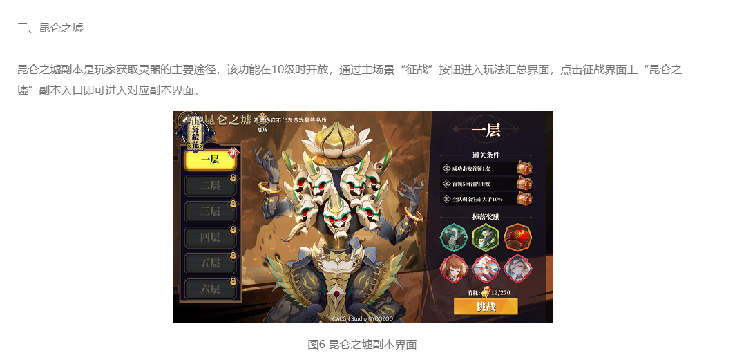 山海镜花昆仑七层怎么过？昆仑之墟闯关教程截图