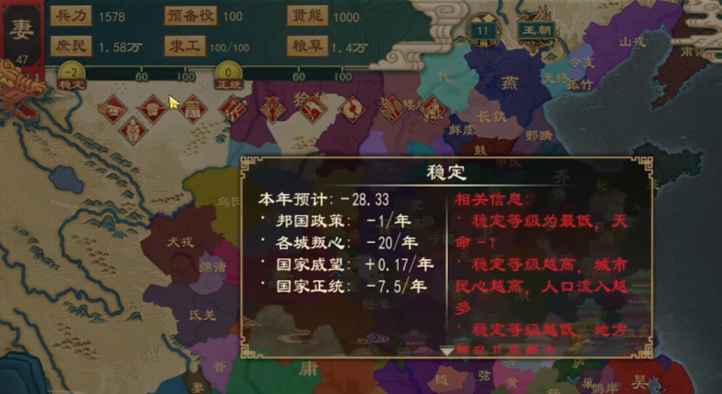 大周列国志复辟怎么玩 复辟清除方法盘点截图