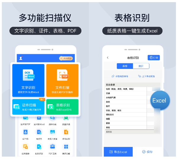 图片转成excel表格用什么软件 表格扫描识别工具分享截图