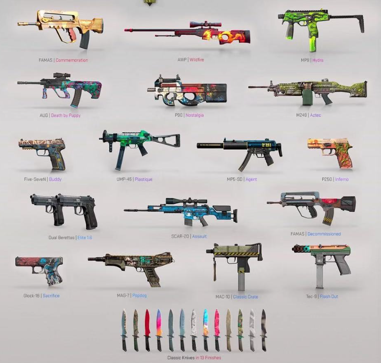 csgo2武器装备有哪几款 csgo2武器装备系统盘点截图