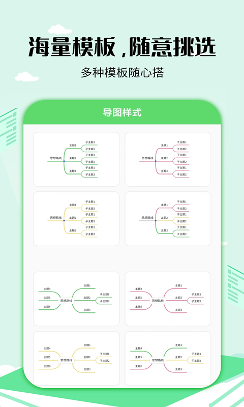 一键生成思维导图的软件分享 一键生成思维导图的APP软件有哪几款截图