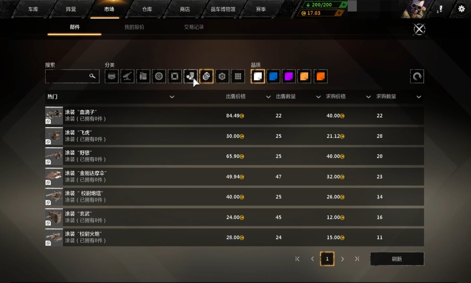 创世战车市场怎么卖东西 创世战车市场机制盘点截图