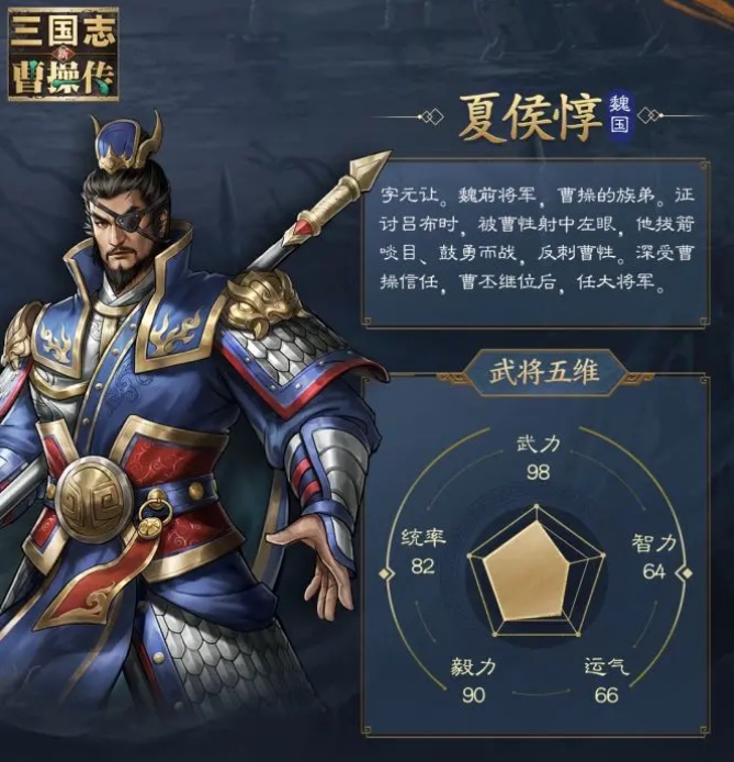 新三国志曹操传夏侯惇技能有哪几款 新三国志曹操传夏侯惇武将盘点