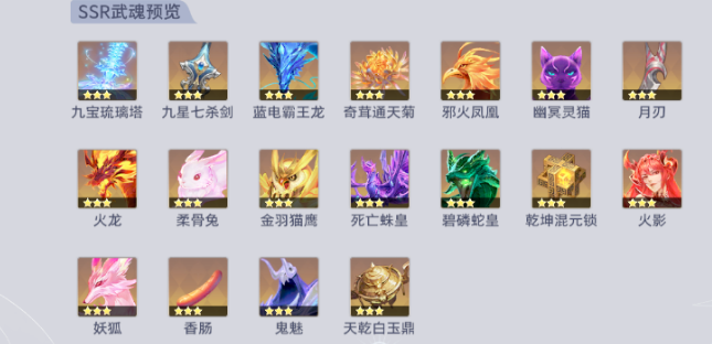 斗罗大陆猎魂世界武魂强度榜 斗罗大陆猎魂世界武魂盘点截图