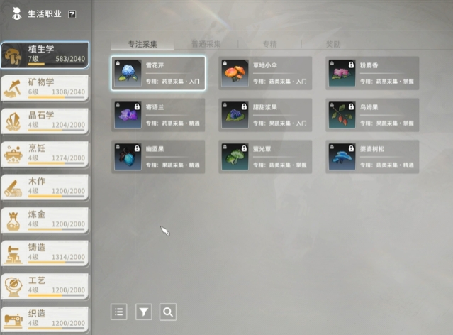 星痕共鸣生活职业有哪几款 星痕共鸣生活职业盘点