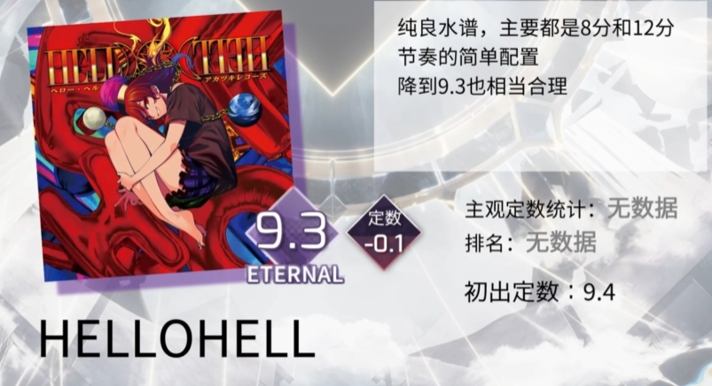 arcaea定数表是什么 arcaea定数表盘点