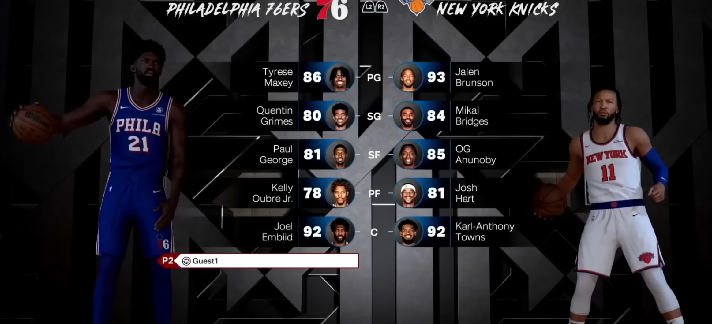 nba2k26名单 nba2k26都有哪几款角色截图