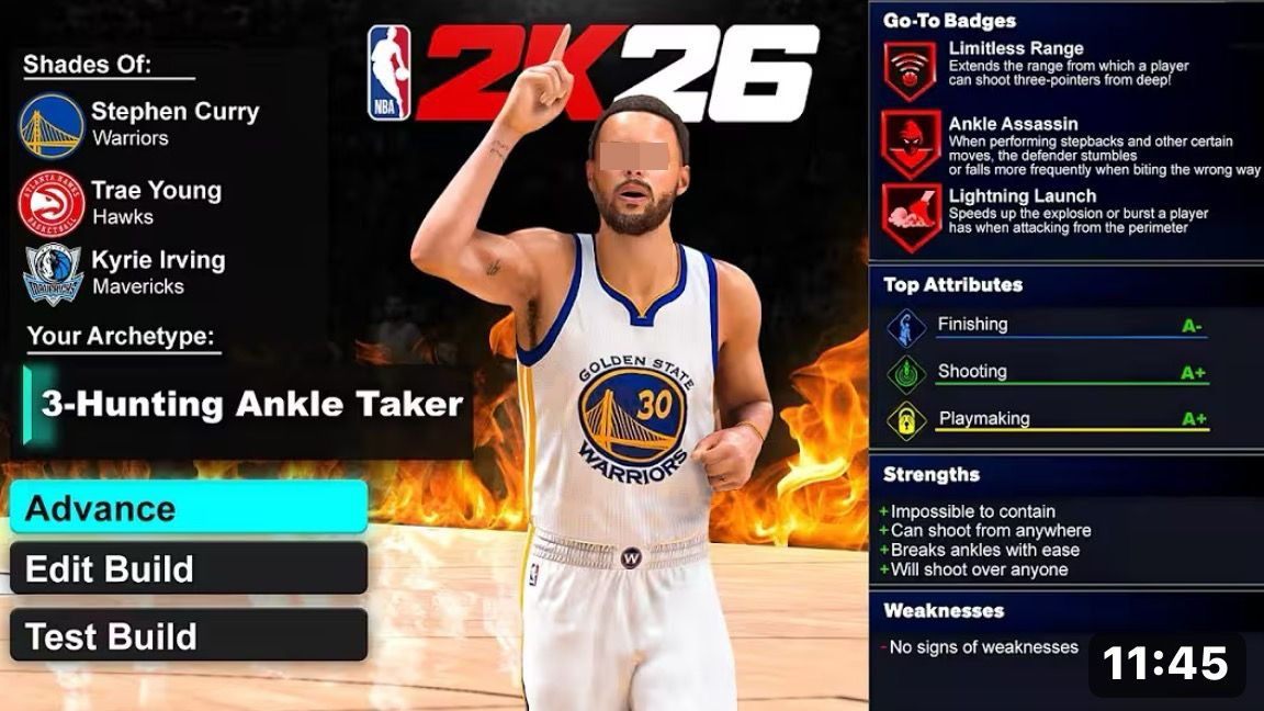 nba2k26库里怎么样 nba2k26库里能力值多少分截图