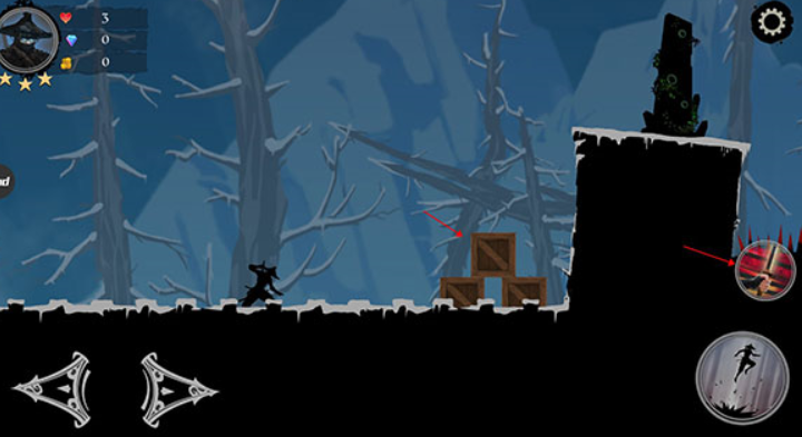 一个黑色忍者横版闯关的游戏叫什么名字 不用钱的忍者闯关手游安卓下载2025截图