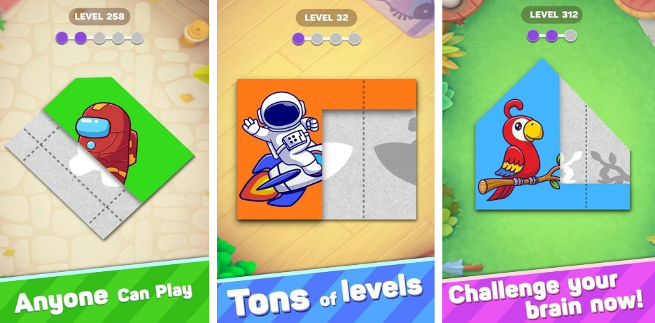 好玩的折纸游戏有哪几款 2025流行的折纸榜单9before_1截图