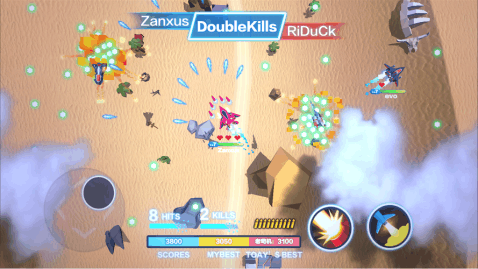 一款发射蓄力激光的飞机游戏有没有