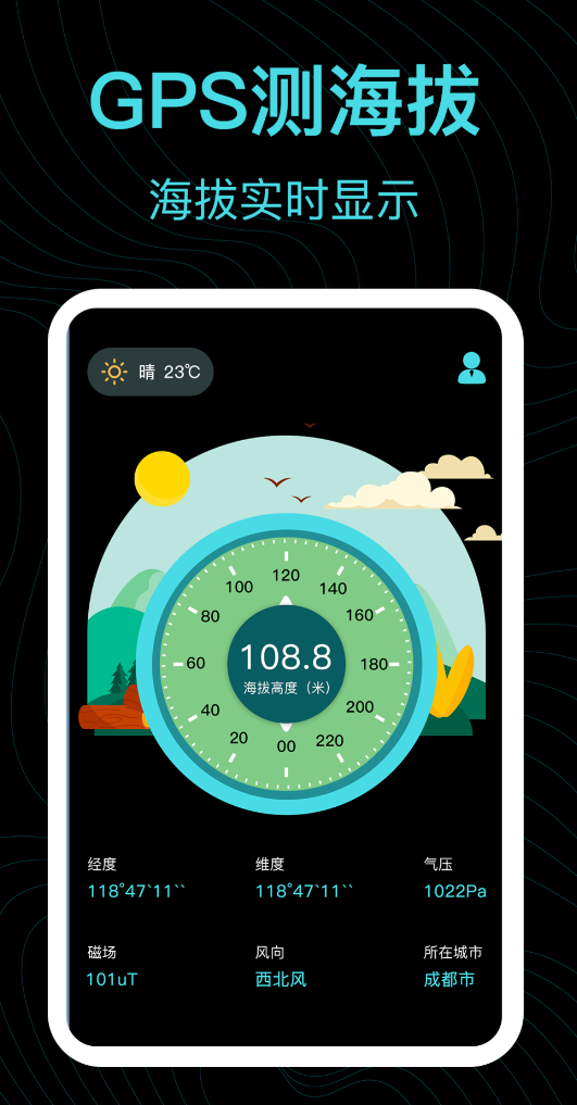 测海拔高度的app