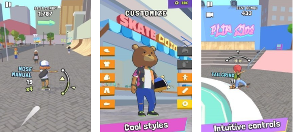 关于滑板的网游下载推荐