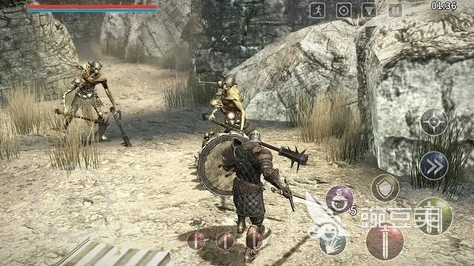 举盾拿剑打骷髅游戏手机版分享 2025火爆的高评分硬核动作冒险游戏大介绍截图