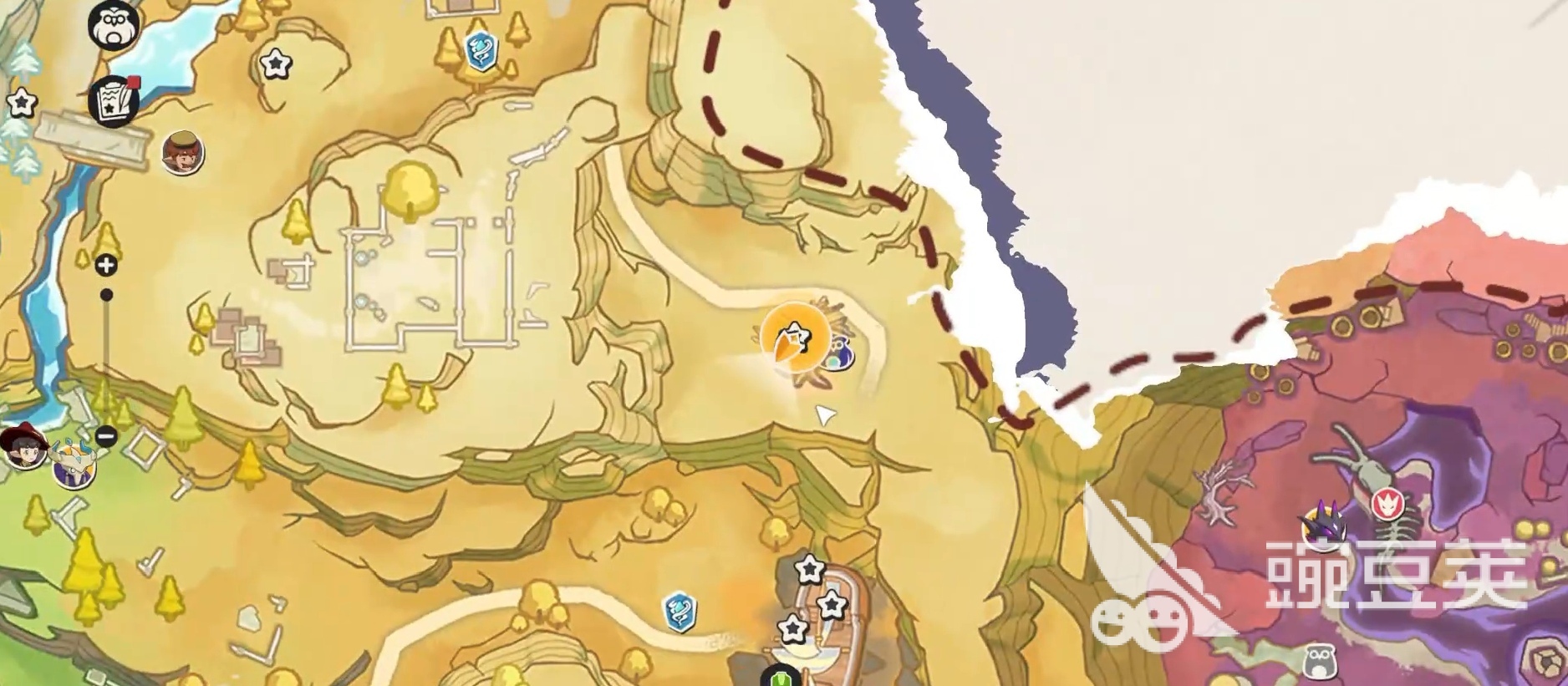 洛克王国世界星霜崖地跑图教程 洛克王国世界星霜崖地全路线详解与快速通关技巧截图