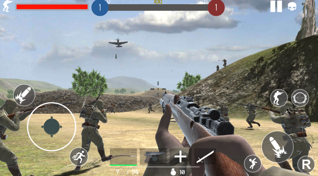 经典的二战第一人称射击游戏下载