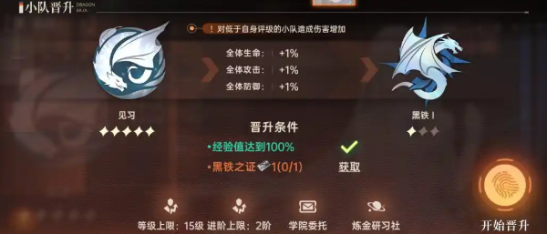 龙族卡塞尔之门评级段位有哪几款 龙族卡塞尔之门评级系统盘点截图