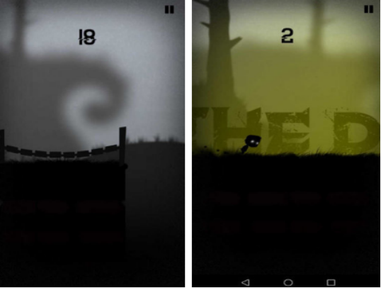 一个在黑色森林里跑酷的游戏有什么