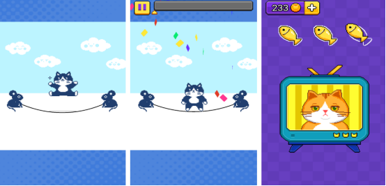 猫咪玩的触屏游戏有哪几个