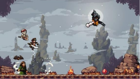 一个骑士拿着一把剑的2d游戏是什么