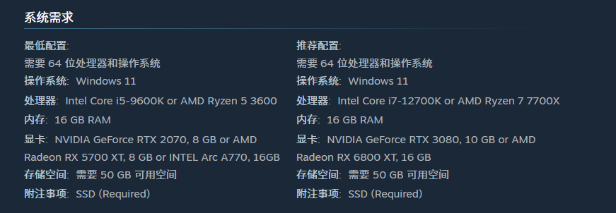 乐高蝙蝠侠黑暗骑士遗产配置要求推荐 乐高蝙蝠侠黑暗骑士遗产配置要求指引截图