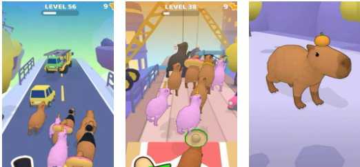 流行的卡皮巴拉跑酷游戏前十 不用钱的跑酷游戏榜单合集2026截图