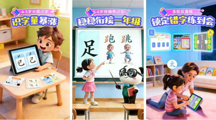 流行的幼儿园有趣的识字游戏下载 不用钱的识字游戏榜单2026截图