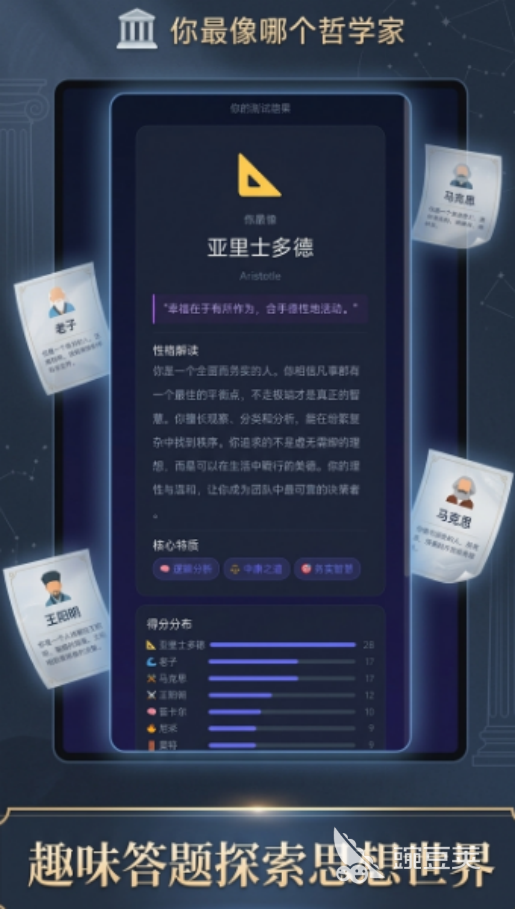 你最像哪些哲学家游戏手机版好玩吗 你最像哪个哲学家手游深度评测与哲学家匹配分析截图
