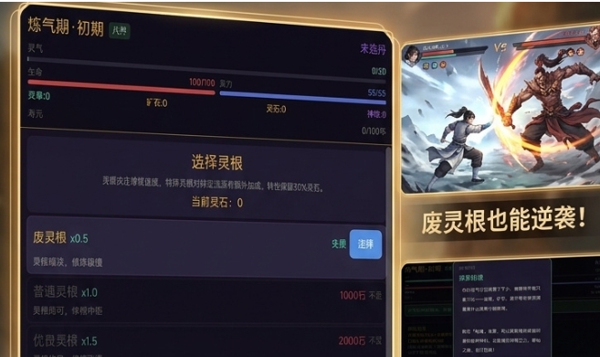 开局废灵根我无敌了游戏手机版测试资格获取推荐 开局废灵根我无敌如何获取资格截图