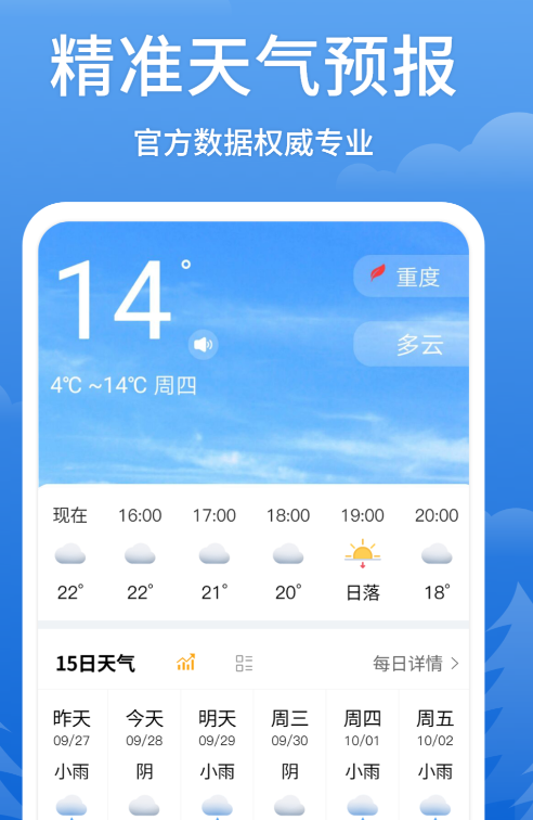 天气预报24小时详情软件有哪几款 实用的天气预报24小时app分享推荐