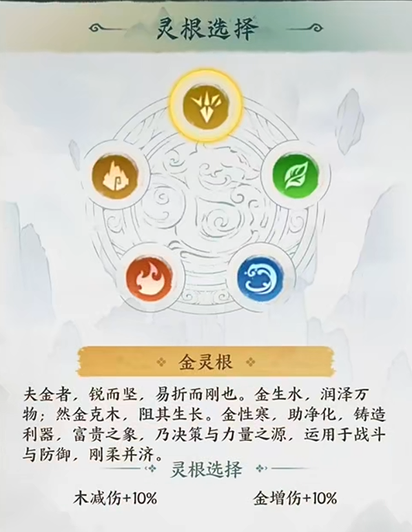 云海寻仙记开局选谁 云海寻仙记角色五行属性详情指引截图