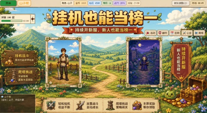 挂机也能当榜一下载
