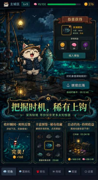 最强猫咪克苏鲁钓鱼下载预约攻略 最强猫咪克苏鲁钓鱼最新预约下载安装链接推荐截图