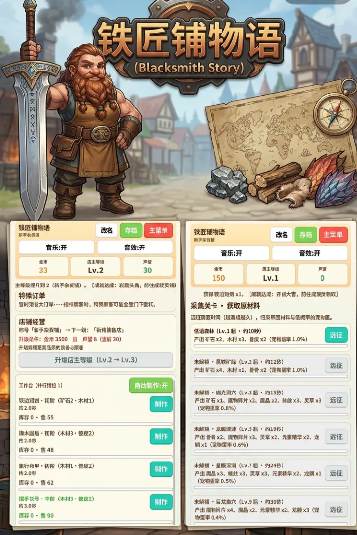 铁匠铺物语安卓iOS下载安装包获取指南截图
