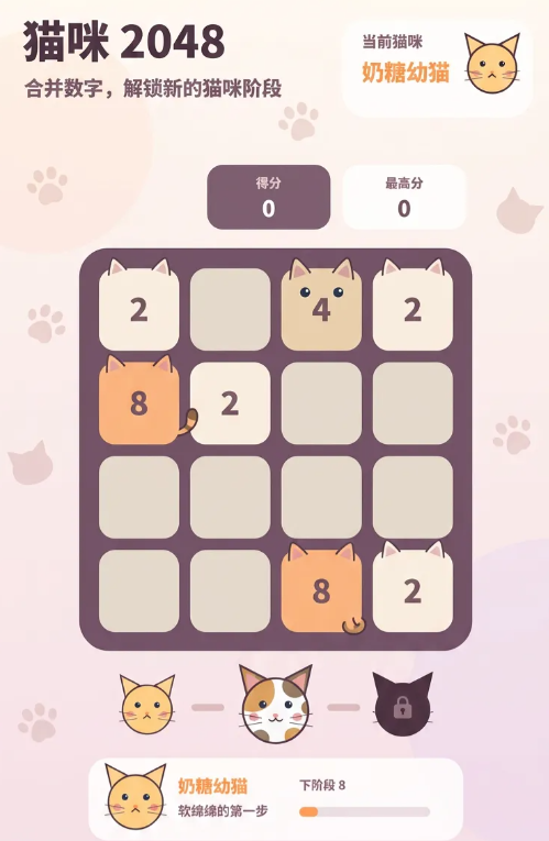 猫咪2048下载链接推荐 猫咪2048怎么下载截图