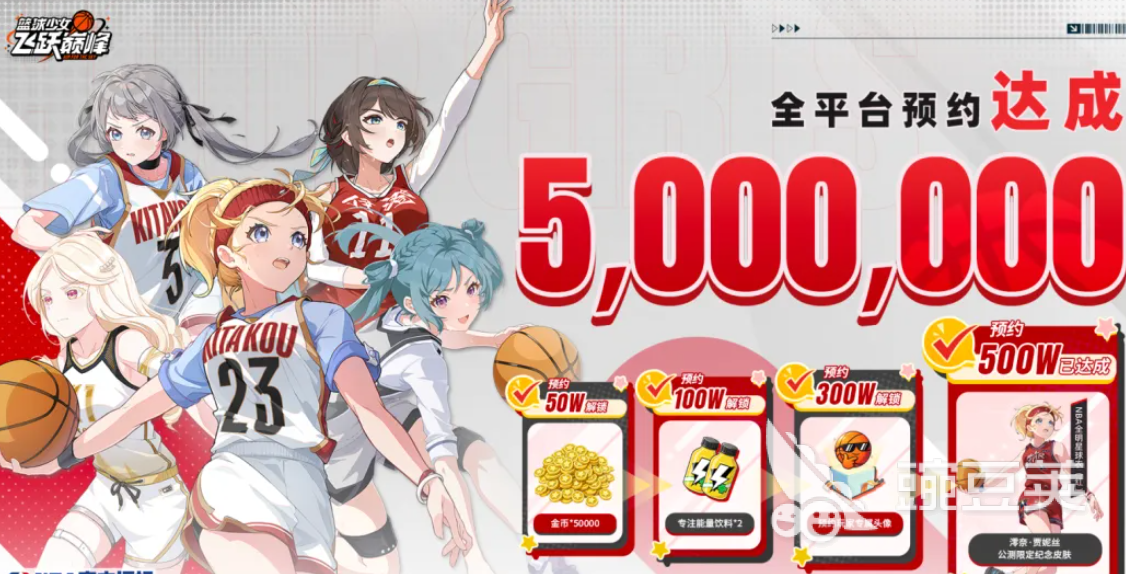 篮球少女飞跃巅峰公测福利有哪几款 篮球少女飞跃巅峰公测奖励领取方式截图