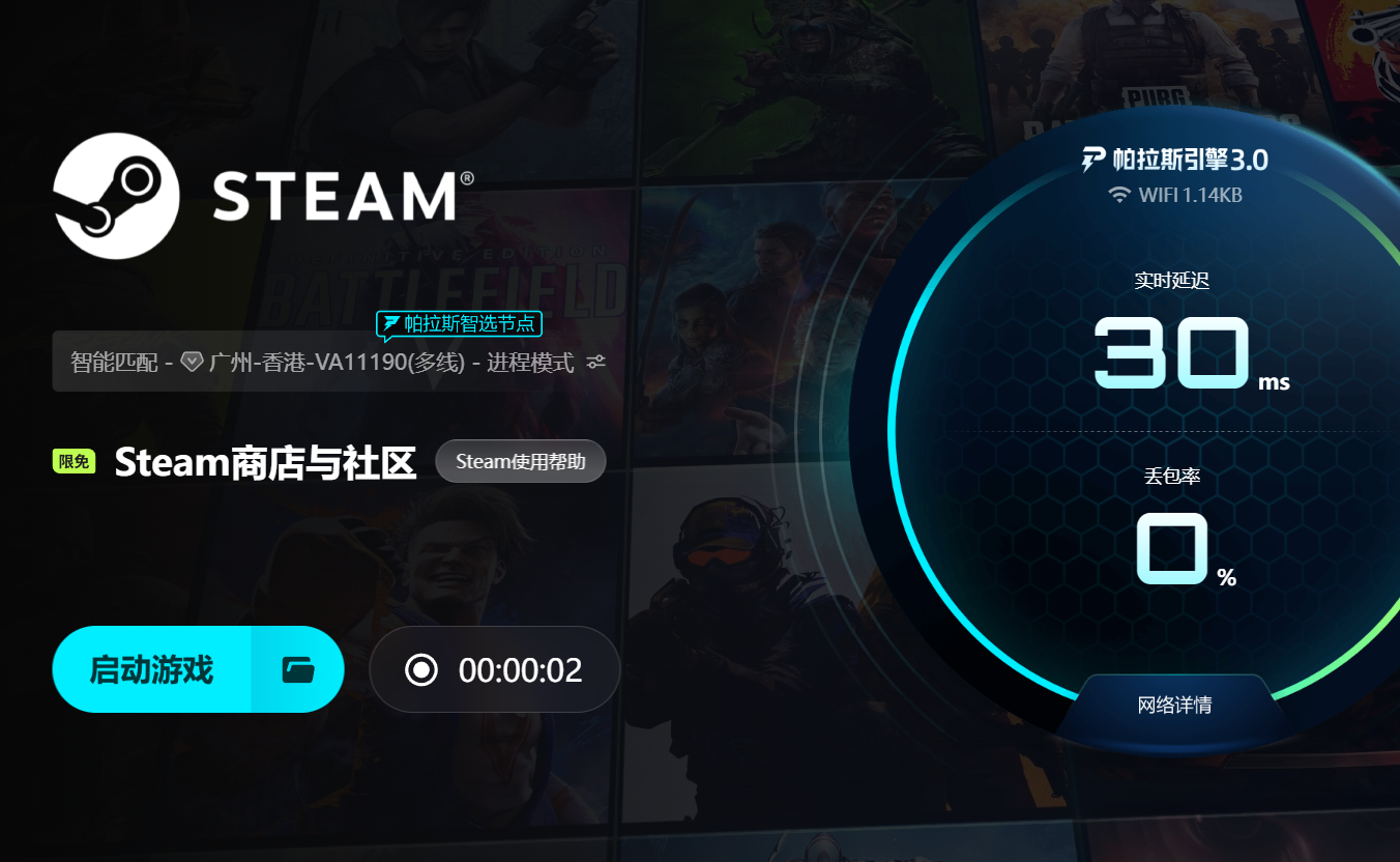Steam加速器六款产品实测数据汇总图表
