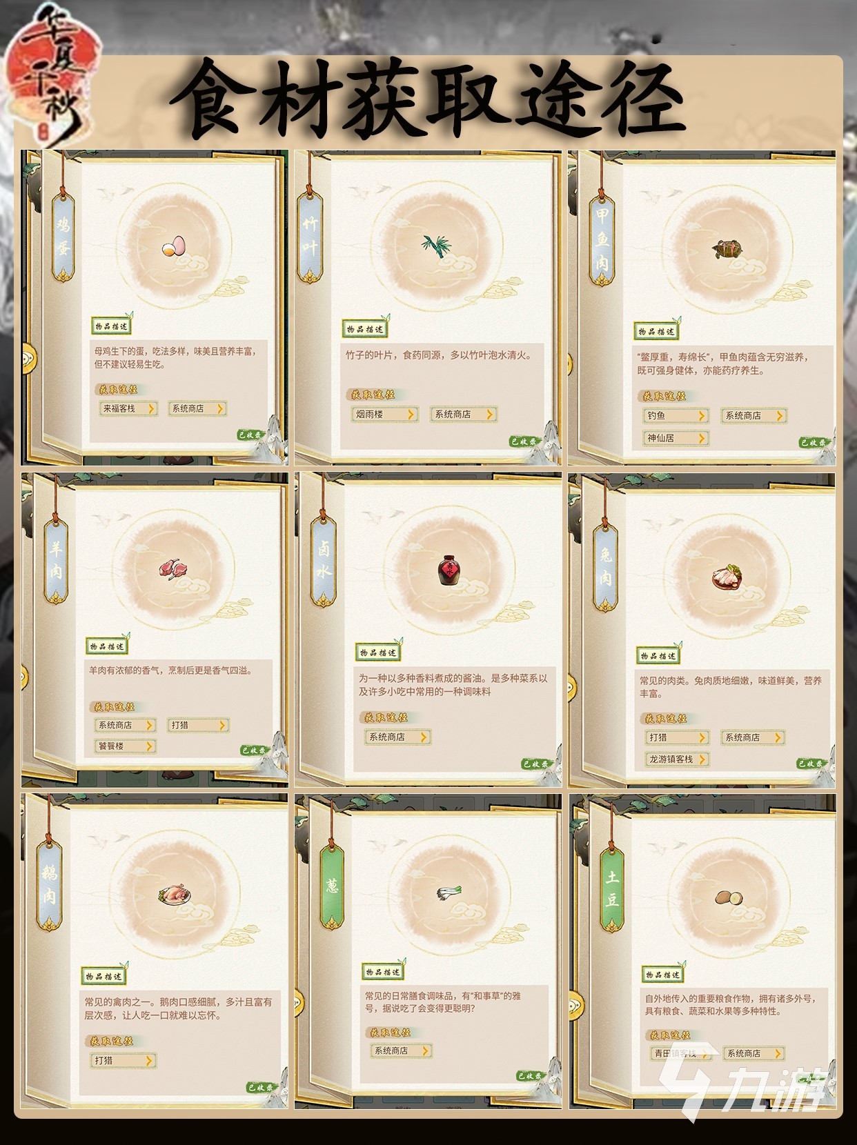 华夏千秋食材获取全攻略:2025最新途径详解