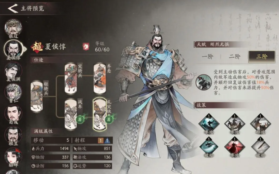 三国望神州夏侯惇角色解析与技能搭配全攻略