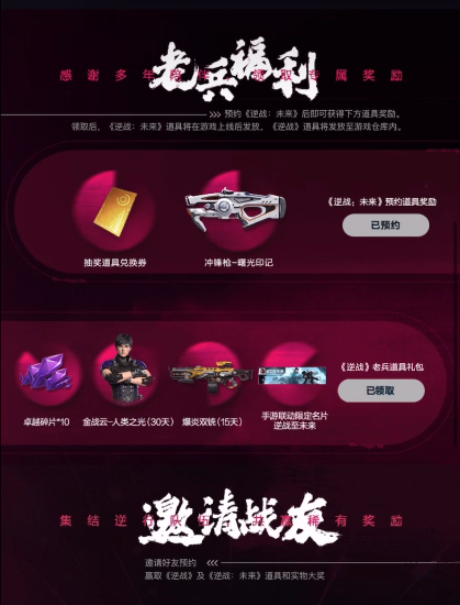逆战未来预约奖励及热门渠道汇总分享