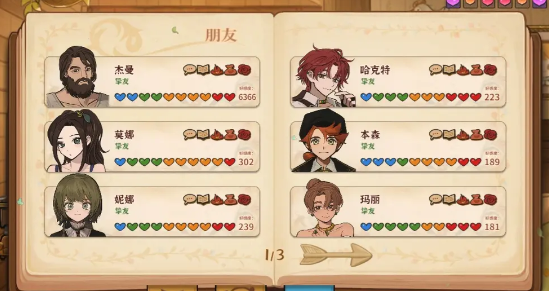 火山的女儿角色图鉴大全 人物详细介绍一览