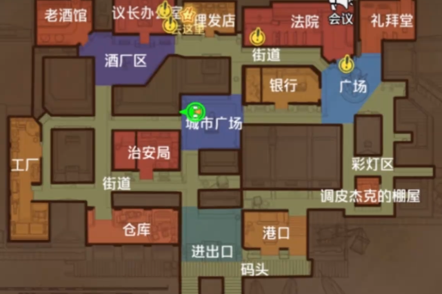 鹅鸭杀教堂地图全任务点分布详解