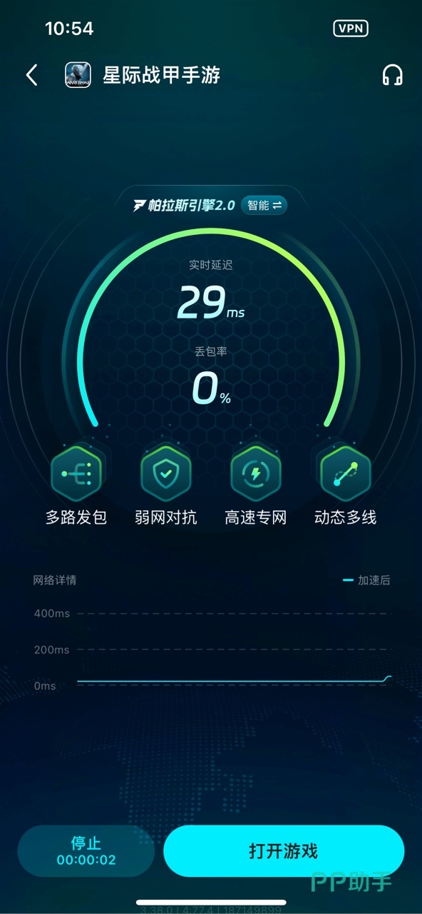 biubiu加速器实测效果对比图:开启前后《星际战甲》延迟与帧率曲线变化