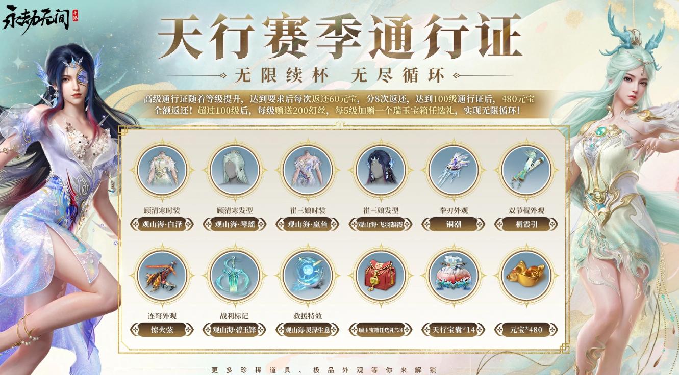 永劫无间天行赛季通行证价格及全部奖励内容一览