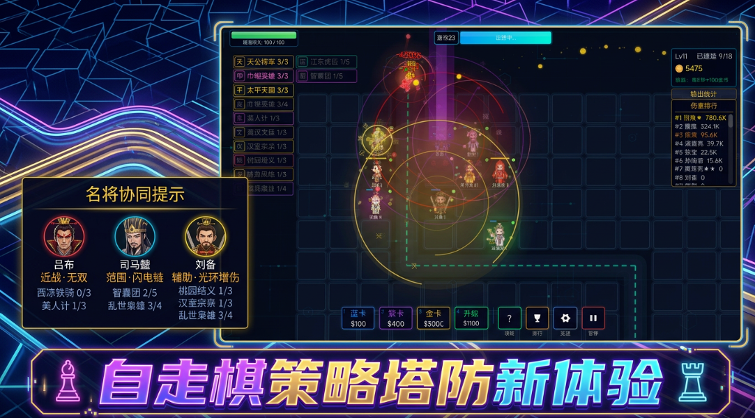 霓虹塔防三国游戏好玩吗？深度玩法介绍与体验评测